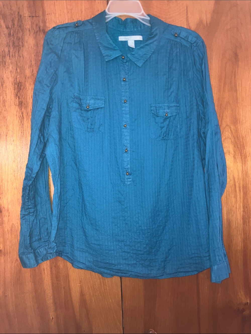 Old Navy shirt with half way down buttons in the front